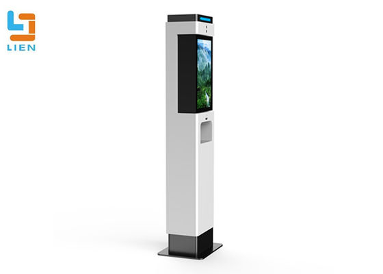 Attendance Machine Hand Sanitizer Dispenser Thermal Scanner Kiosk with Face Recognition