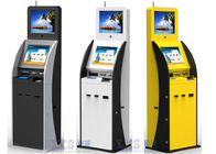 Dual Touch Screen Information Kiosk Ticket Vending With Vertical Ad Display