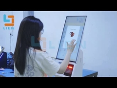 21.5-calowa maszyna do zamawiania z drukarką termiczną i czytnikiem kart kredytowych