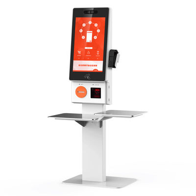 Self-Service Zamówienie Kasy Kiosk 21.5 Inch Touch Printer Self-Payment Kiosk Dla Restauracji Sklep spożywczy