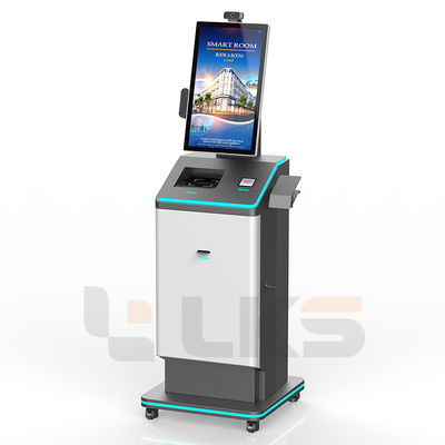 LKS Self Badge Card Printing Kiosk Z ID Passport Scanner Badge Printer QR Code Scanner Kamera